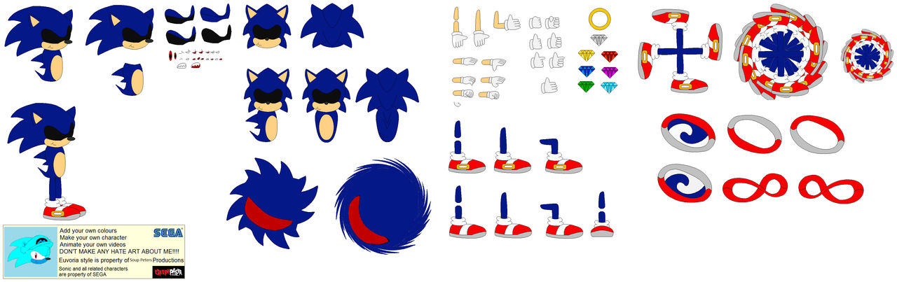 Character Builder Sonic.EXE by Soup4Us on DeviantArt