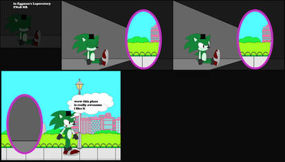 Green Sonic has Entered the Portal [Mini-comic]