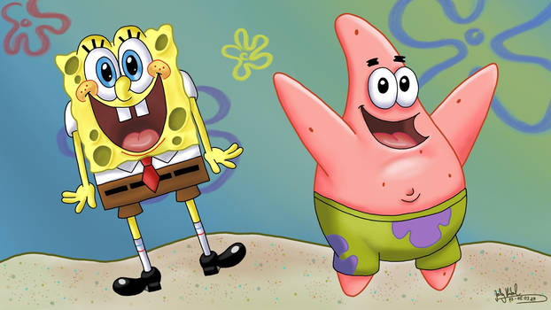 Spongebob Squarepants and Patrick Star  