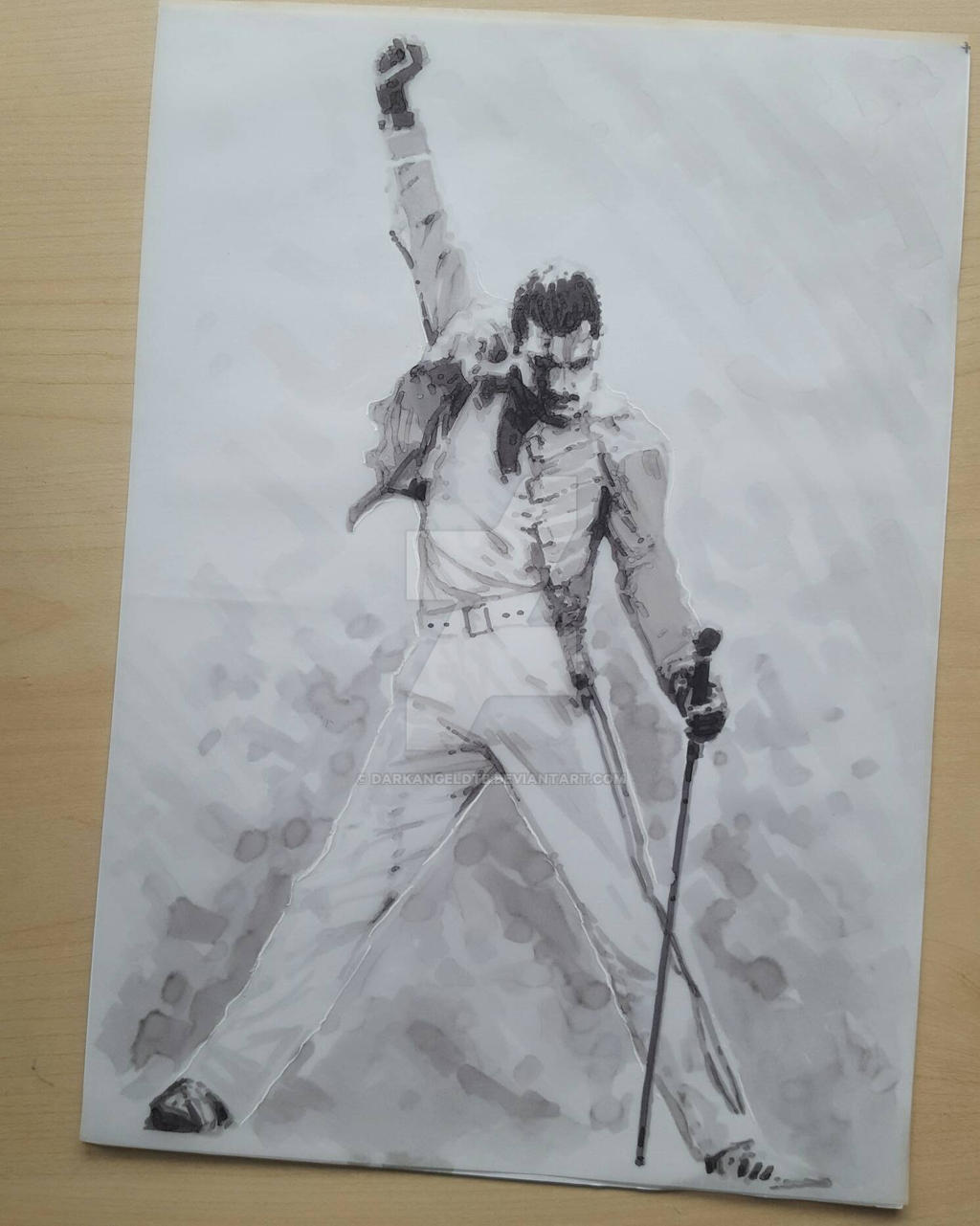 Freddie Mercury marker sketch