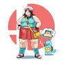 Pokemon Trainer Leaf (Super Sized Smash girls PT9)