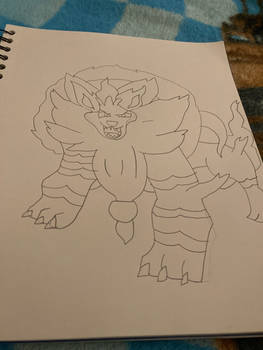 My drawing of Mega dynabear