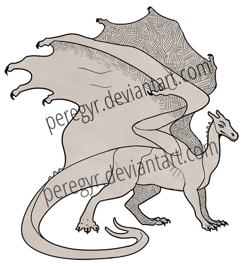 Pern Dragon Template Gold/Bronze/Brown by peregyr on DeviantArt