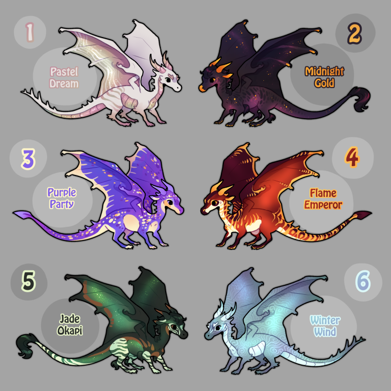 mini dragon adoptables 2 (CLOSED) by peregyr on DeviantArt