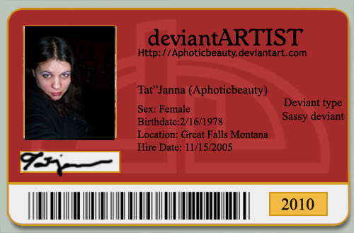 deviant id card