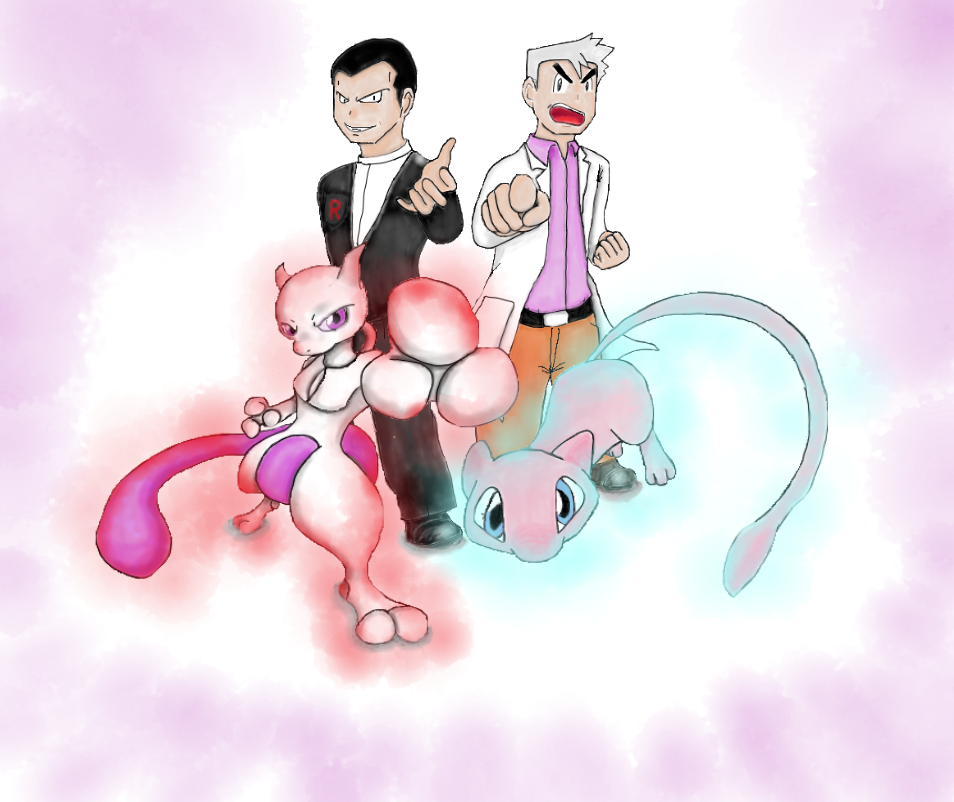 Mewtwo x mew x mewtwo by shinyscyther on deviantART