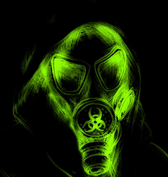 Neon Gas Mask