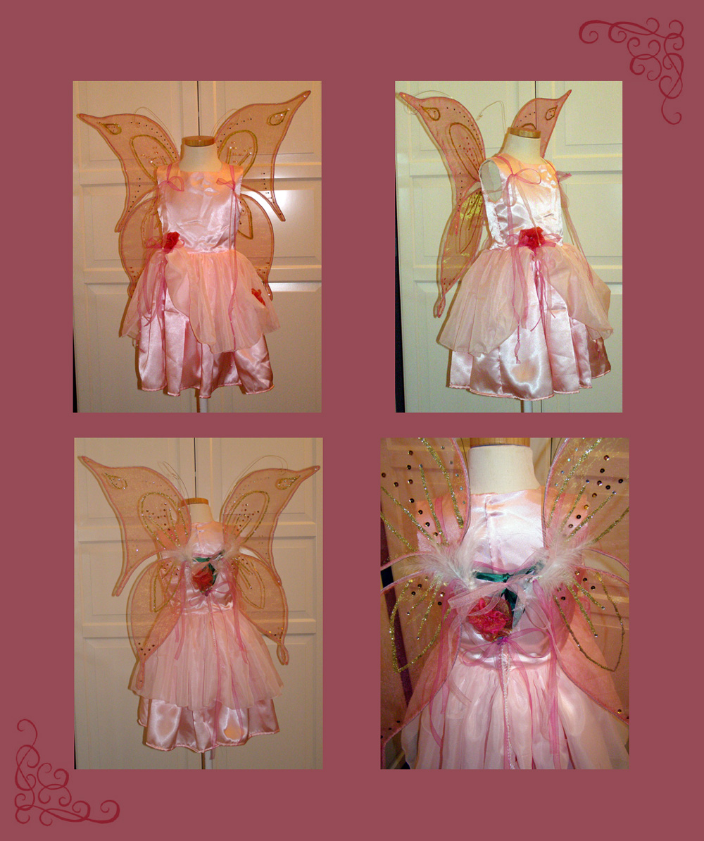 Little fairy gown with wings