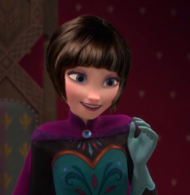 Brunette Elsa With Short Hair By Elsanna I Ship It On Deviantart