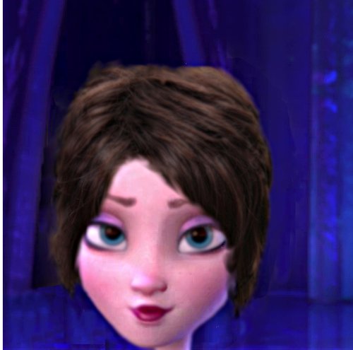 Brunette Elsa With Short Hair 2 By Elsanna I Ship It On Deviantart