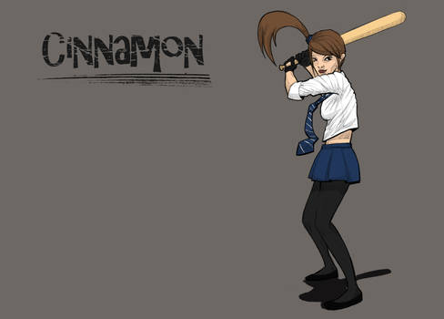 Cinnamon with Baseball bat