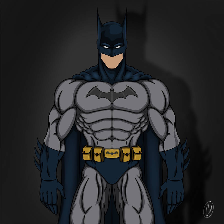Batsuits Deviantart Classic Batsuit (grey and blue) by CalMorley on DeviantArt