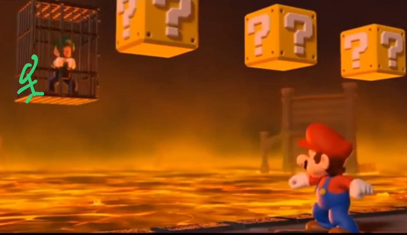 Luigi and Angry Luigi captured by angry9guy on DeviantArt