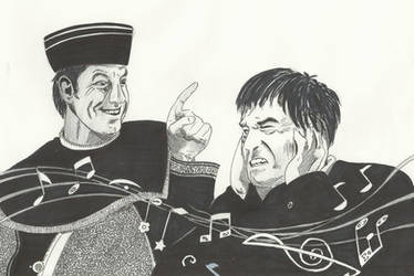 Michael Gough and Patrick Troughton