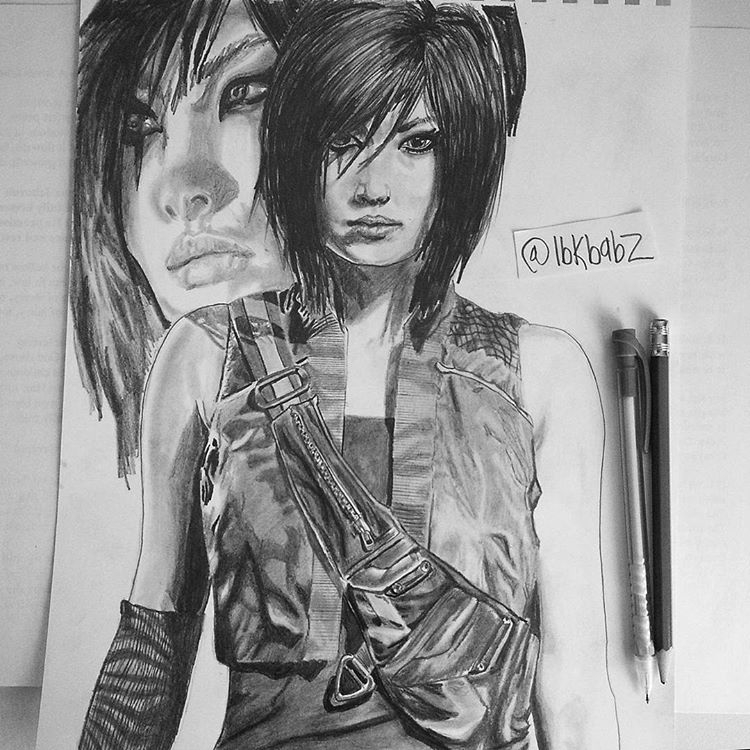 Faith sketches  Mirror's Edge Art