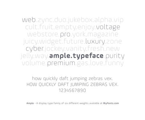 Ample - A display typeface