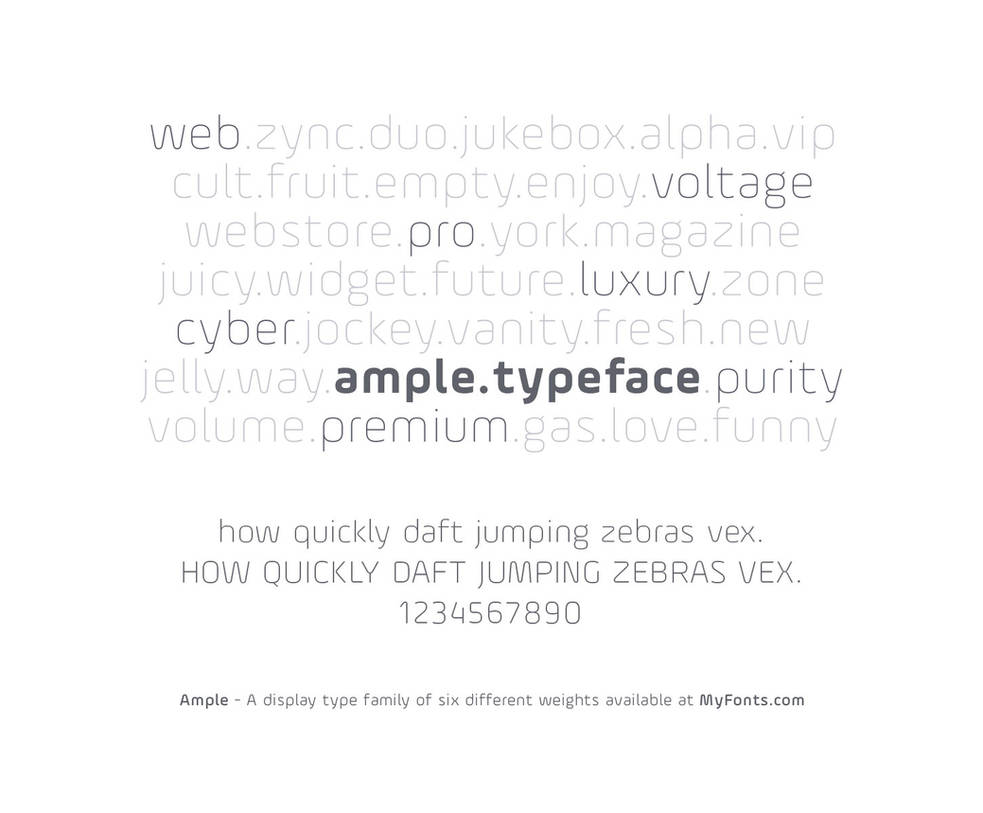 Ample - A display typeface