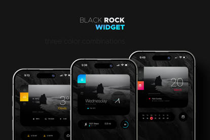 Black Rock widget for iOS