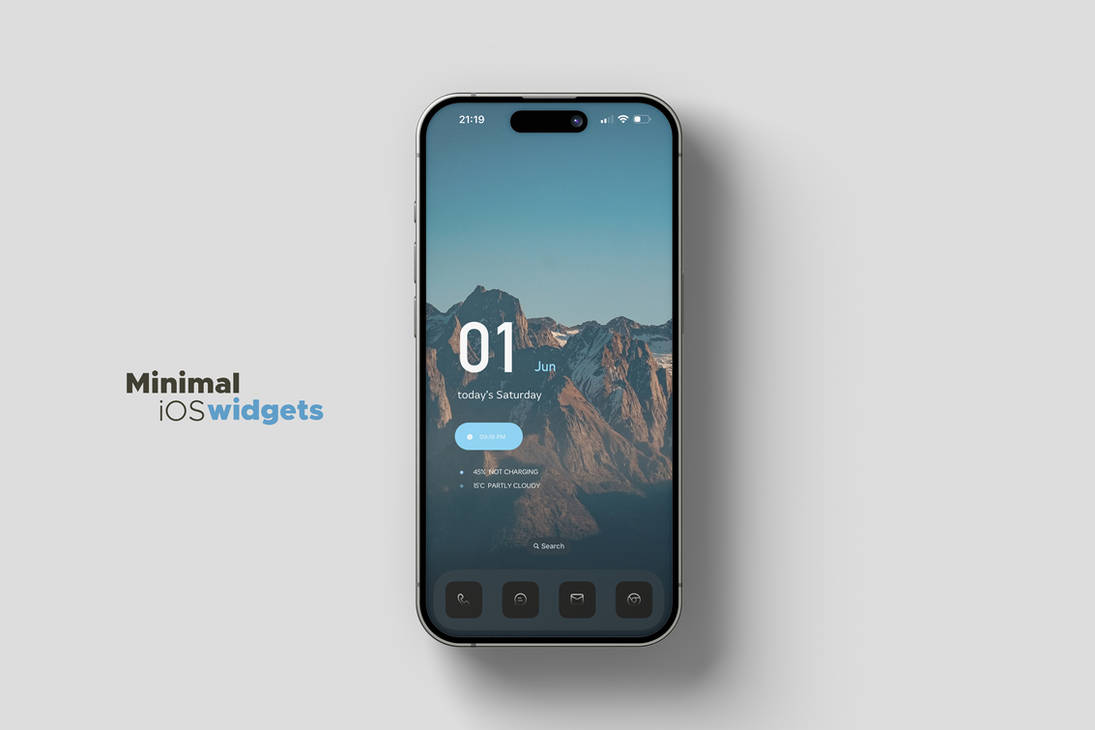 Minimal Ios Minimal iOS widgets for widgy by marcco23 on DeviantArt