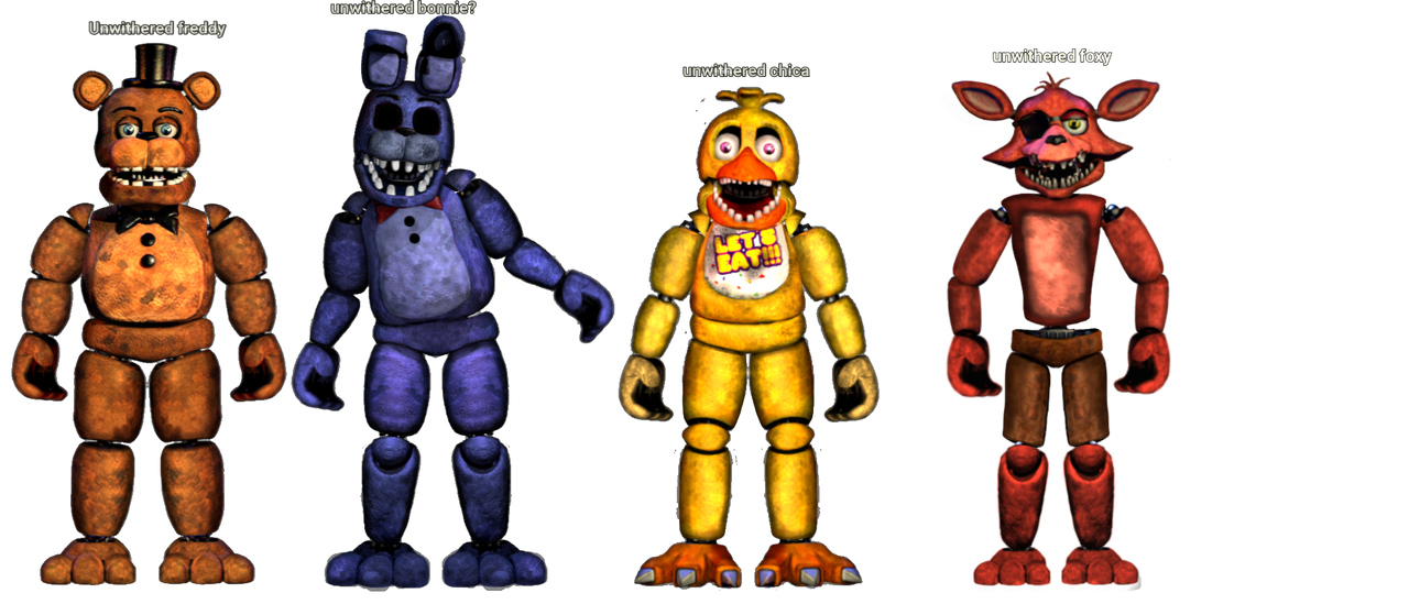 unwithered animatronics by NightmareFred2058 on DeviantArt