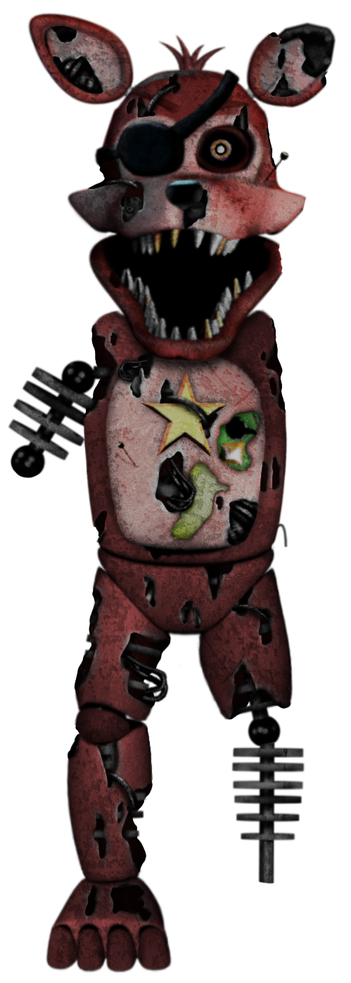scrap Rockstar Foxy by NightmareFred2058 on DeviantArt