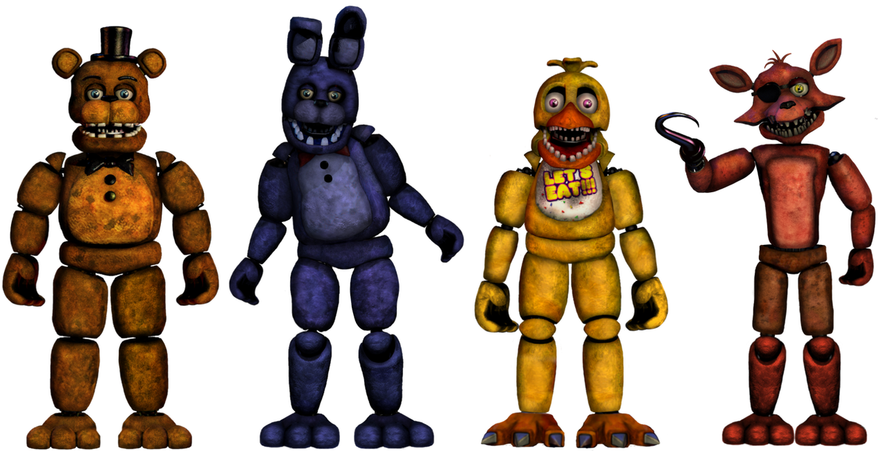 unwithered animatronics by NightmareFred2058 on DeviantArt