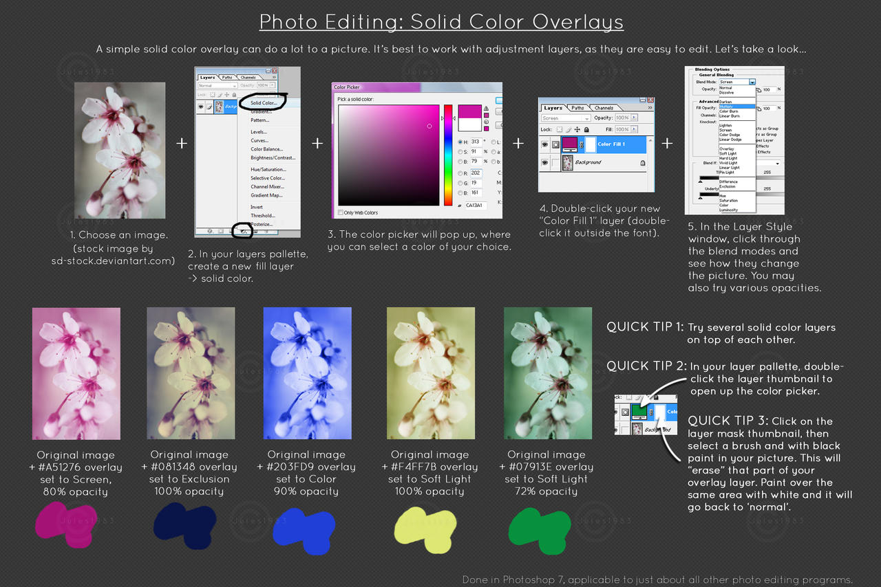 Solid Color Overlay Tutorial