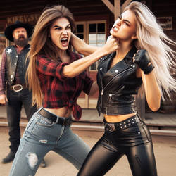 Cowgirl vs Biker Chick