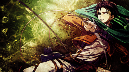Shingeki no Kyojin Wallpaper - Rivaille / Levi by umi-no-mizu