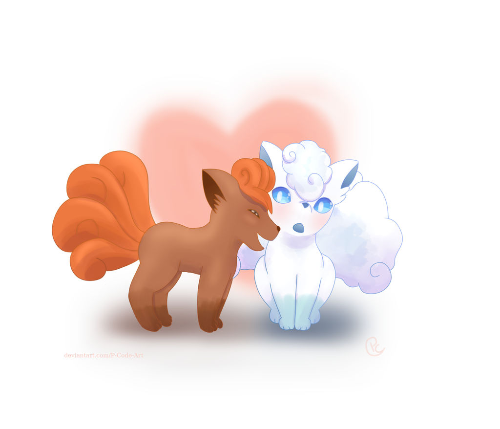 Vulpix love by AzulinoArt on DeviantArt
