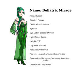 Character Sheet: Bellatrix