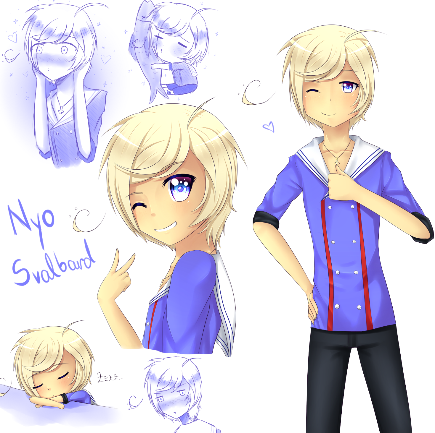 APH: Nyo!Svalbard sketches