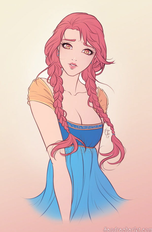 Blue dress by SandraCharlet