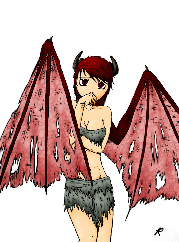 Winged Girl colored