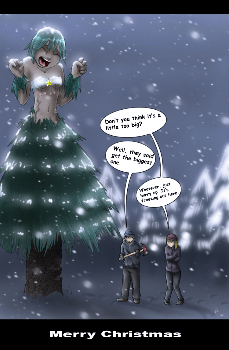 Hurting Christmas Dryad