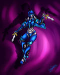 Dance of knives (redraw) by LadySeeker