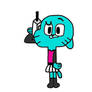 Gumball on the phone