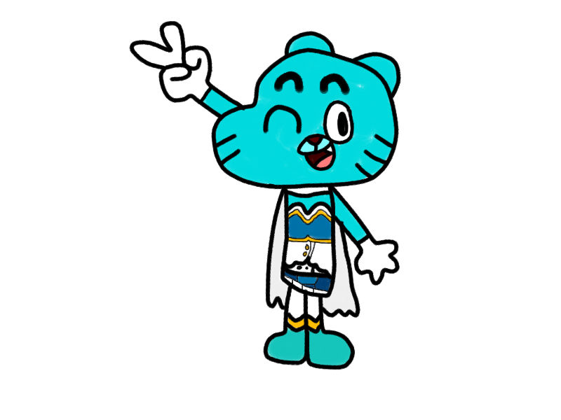 Gumball as Sayaka Miki