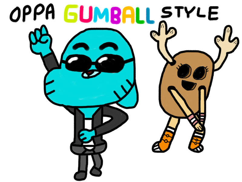 Gumball Gangnam Style