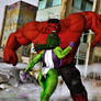 She Hulk VS. Red Hulk