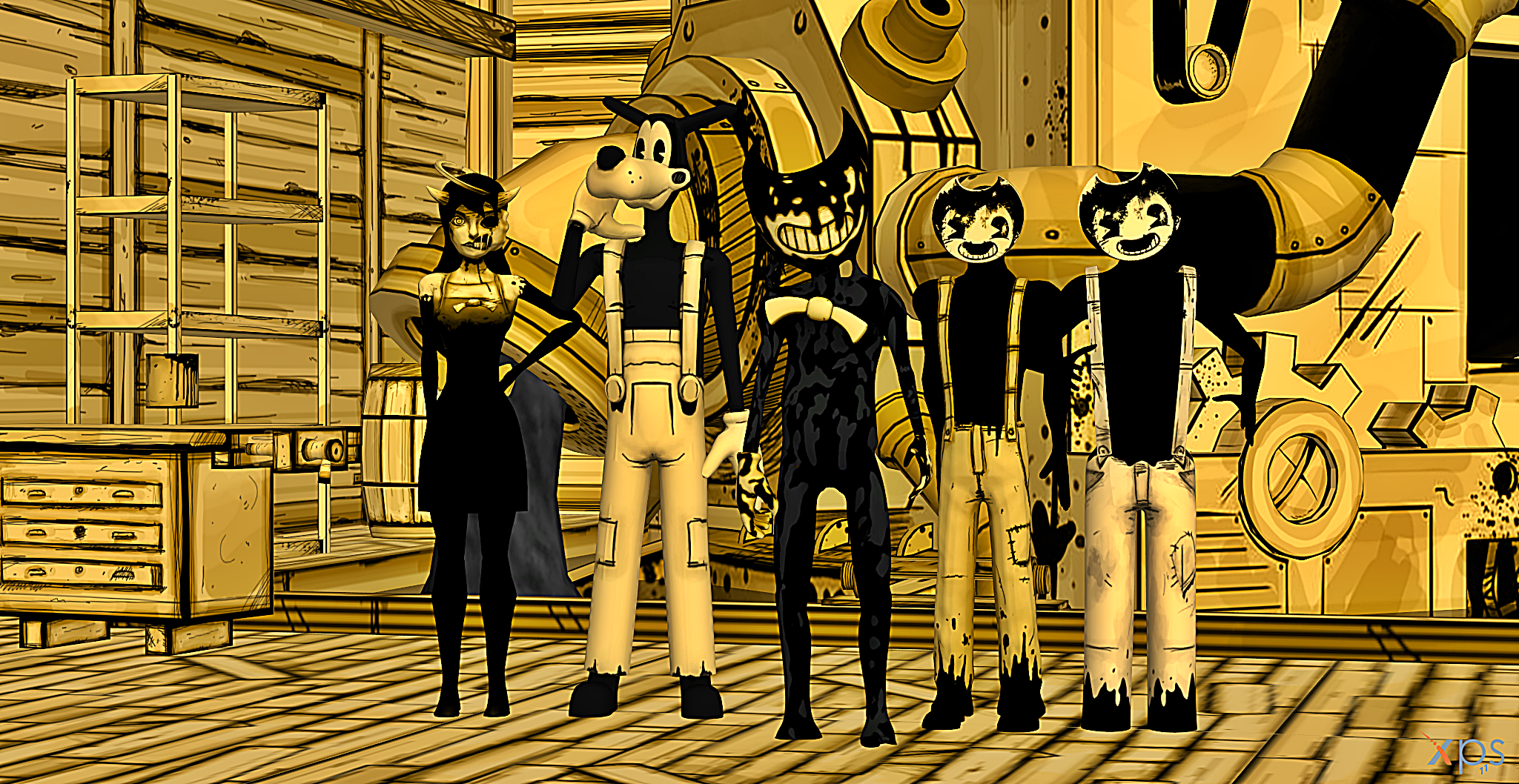 Bendy and the ink machine - ALL CHARACTERS : r/BendyAndTheInkMachine