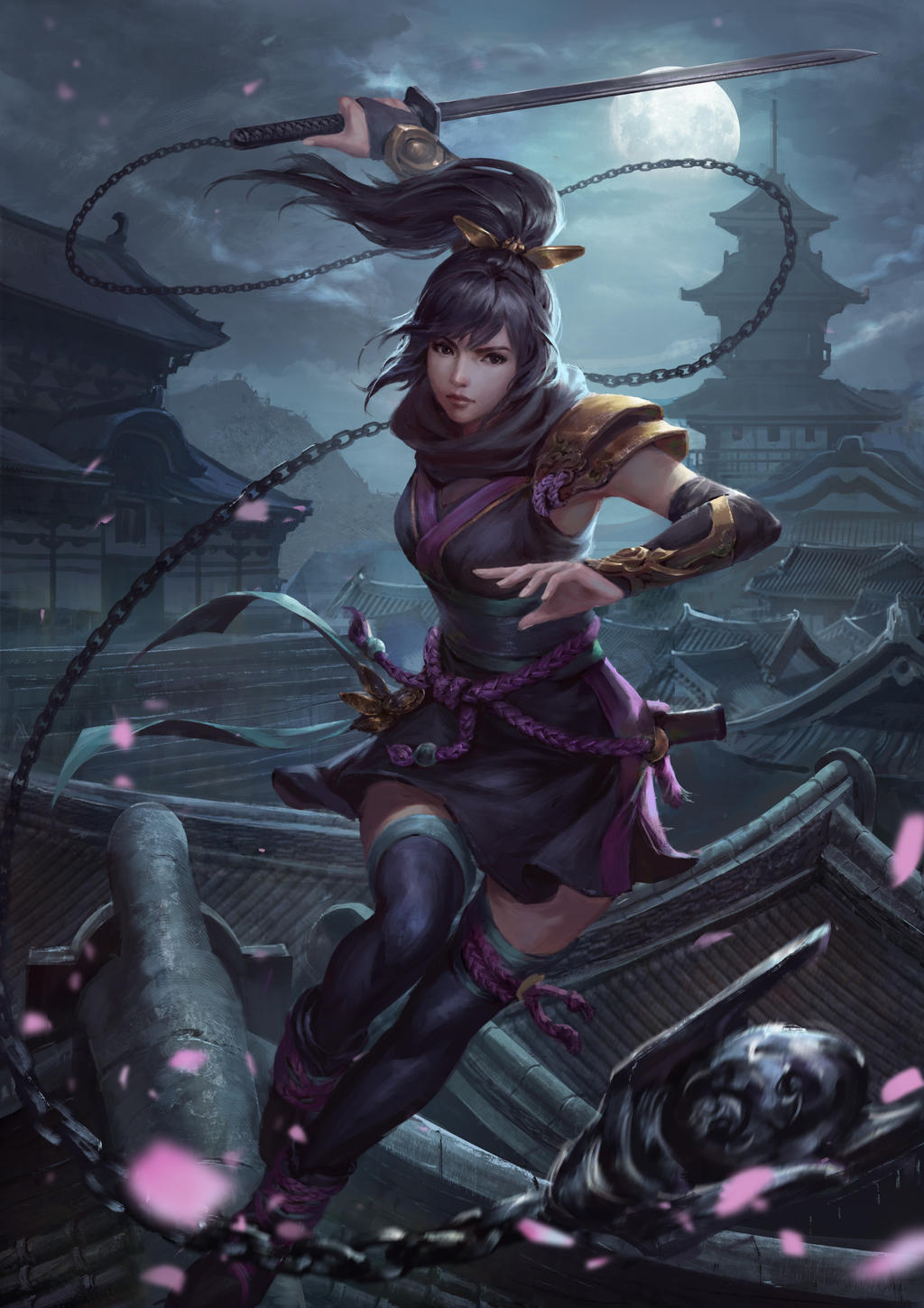 Kunoichi in the night by Scykiazor on DeviantArt Kunoichi in the night by Scykiazor on DeviantArt