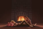 HxM Fireplace by ox-Honey-Bee-xo
