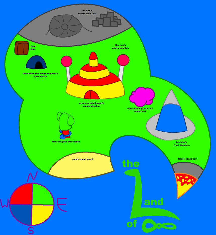 The Map Of The Land Of Ooo Update by theMatowig1 on DeviantArt