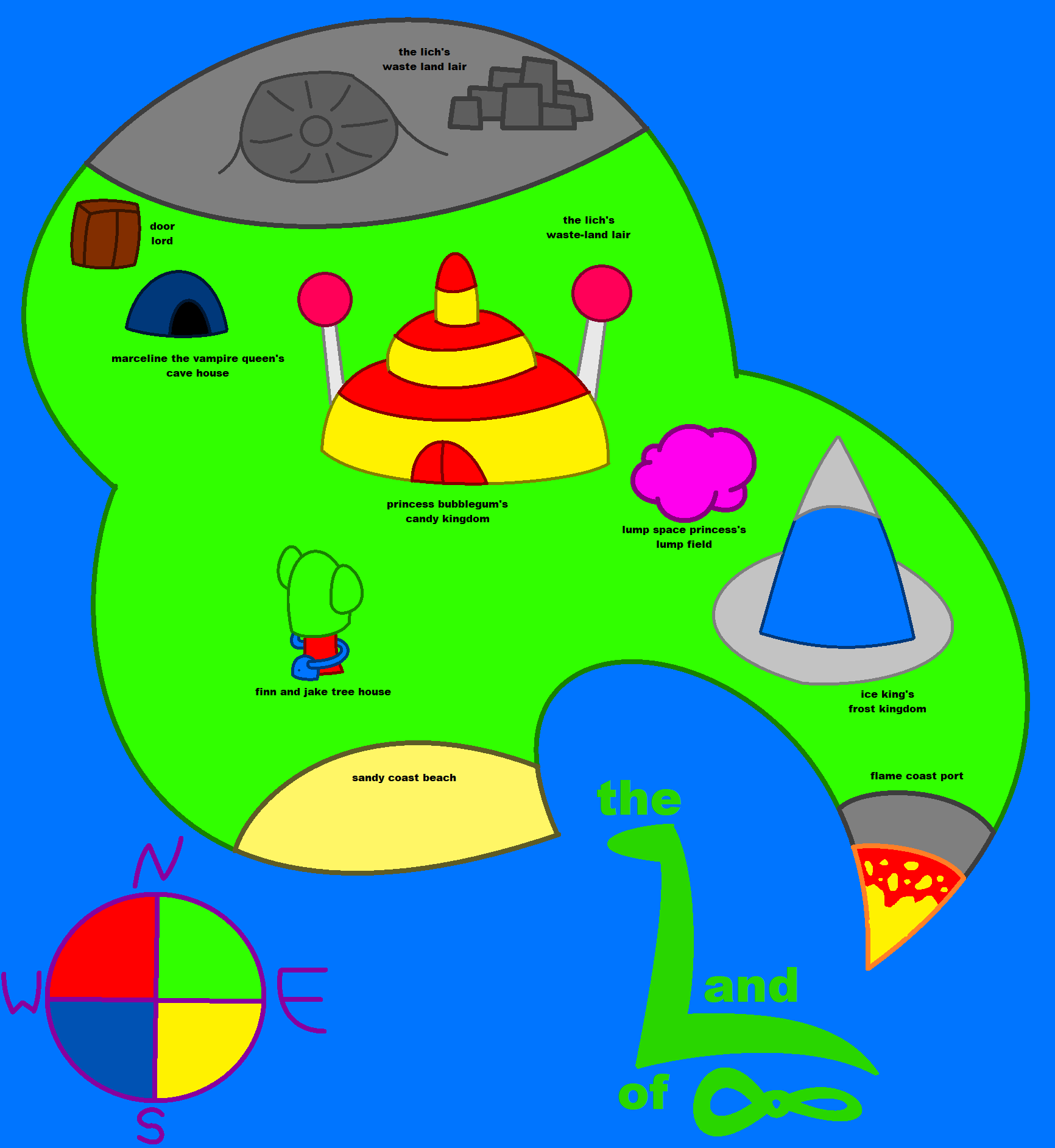 The Map Of The Land Of Ooo Update by theMatowig1 on DeviantArt