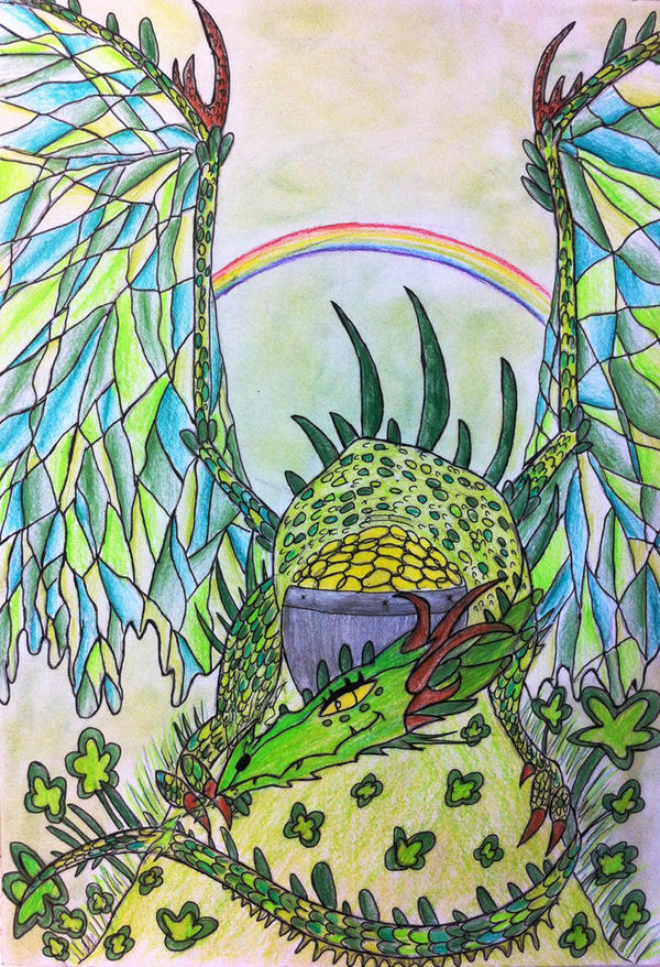 St Patrick's day dragon by Viperwings