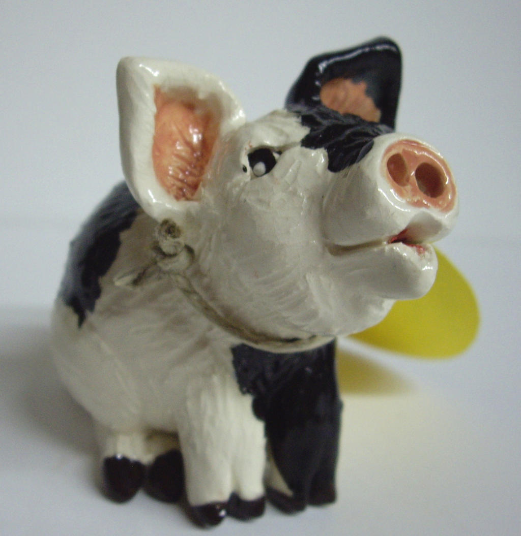 Black and White Pig Whistle