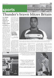 Algonquin Times Sports Front Layout