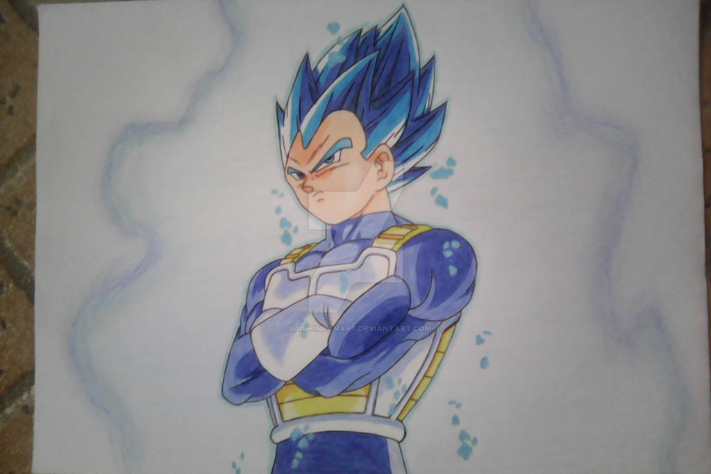 Vegeta Super Sayajin Blue Full Power ( desenho) by DaishinkanART on  DeviantArt