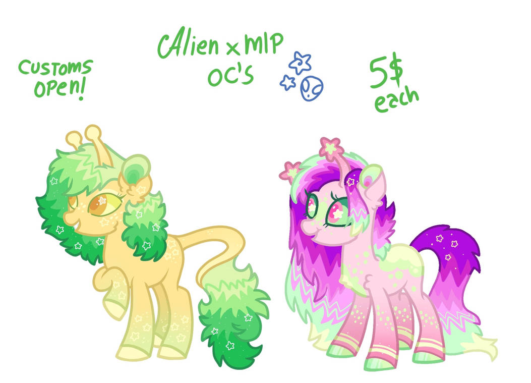 Mlp alien adopts by kittystar614 on DeviantArt